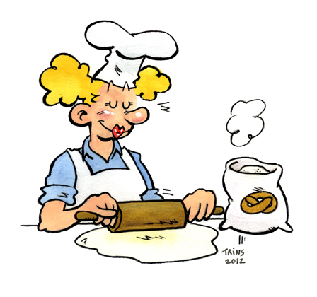 Baking lady